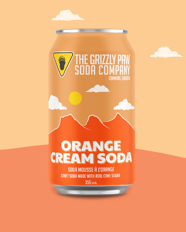 cream　soda Orange Cream Soda (4 x 355ml Cans)