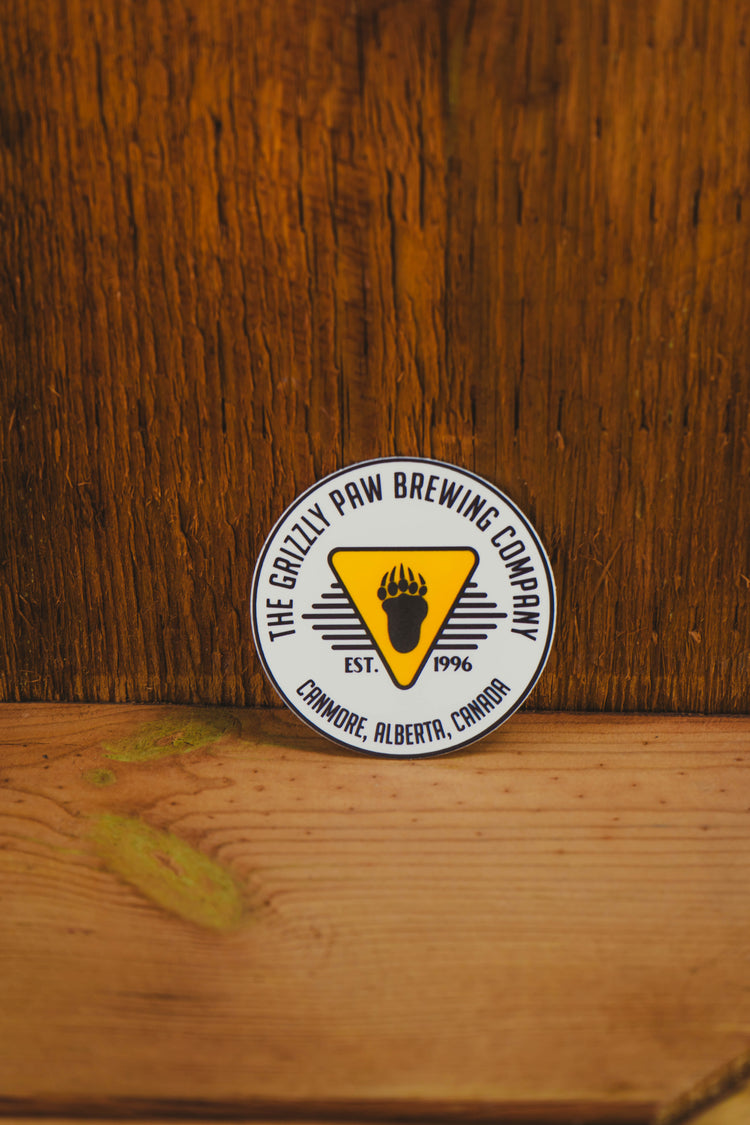 White Circle Logo Sticker