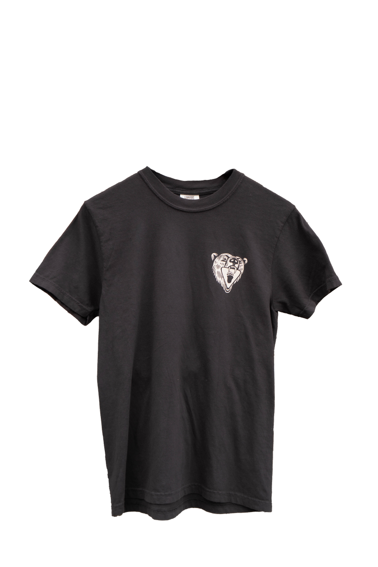 Black Growling Bear Tee
