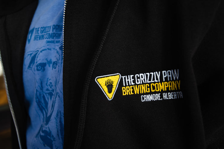 Black Zip Hoodie - With Logo