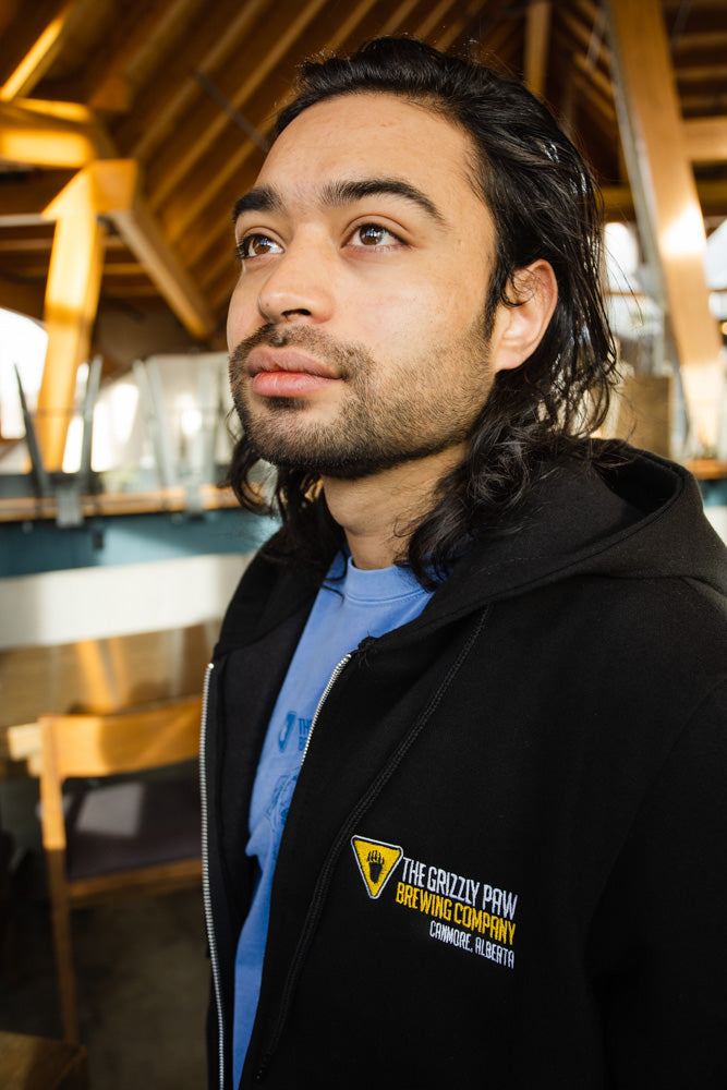 Black Zip Hoodie - With Logo