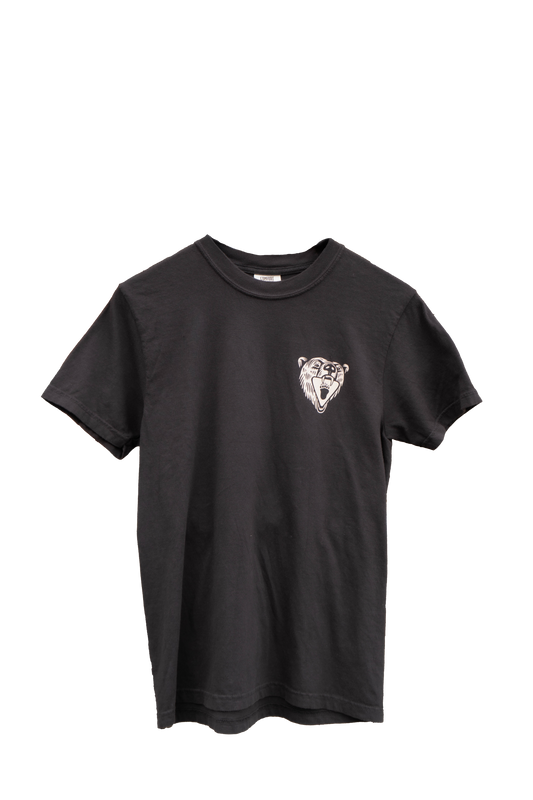 Black Growling Bear Tee